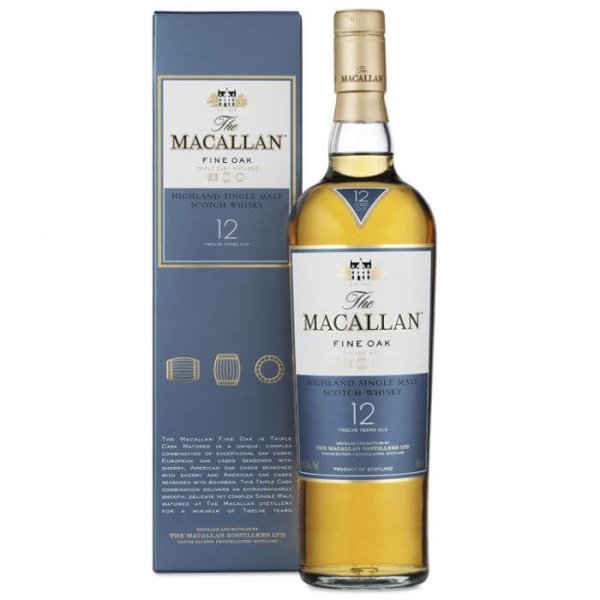 whisky macallan 12 triple cask botella