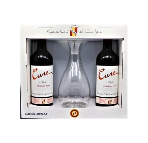 ESTUCHE VINO T. D.O. CUNE CRIANZA 75 CL 2 BOT+DEC.
